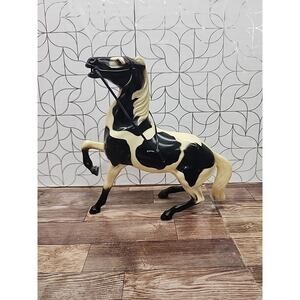 Hartland Western Horse semi rearing Black White Heartland 8”